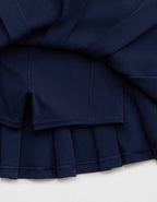 OFFLINE By Aerie ChillUp Cotton Pleated Skort - Royal Navy