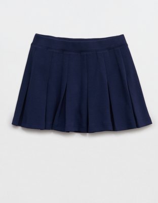 OFFLINE By Aerie ChillUp Cotton Pleated Skort - Royal Navy