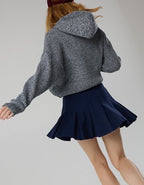 OFFLINE By Aerie ChillUp Cotton Pleated Skort - Royal Navy