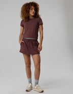 OFFLINE By Aerie Weekend Away Layered Waistband Skort - Royal Berry