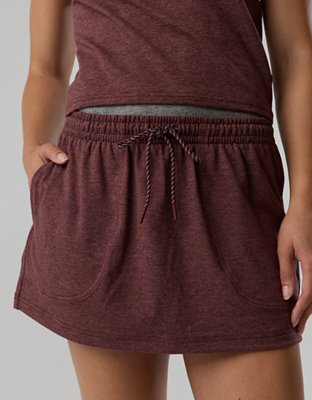 OFFLINE By Aerie Weekend Away Layered Waistband Skort - Royal Berry