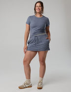 OFFLINE By Aerie Weekend Away Layered Waistband Skort - Royal Navy