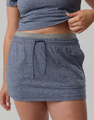 OFFLINE By Aerie Weekend Away Layered Waistband Skort - Royal Navy