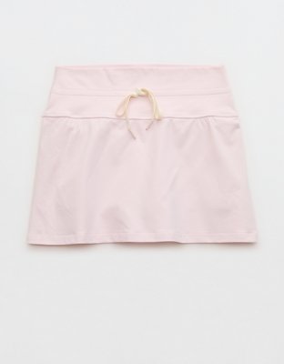 OFFLINE By Aerie The Hugger Drawcord Mini Skort - Pink Petal