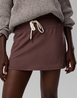 OFFLINE By Aerie The Hugger Drawcord Mini Skort - Relic