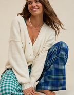 Aerie Oversized Grandpa Cardigan - Heather Frost