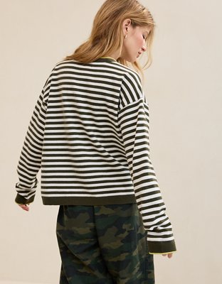 Aerie Sunday Soft Cardigan - Festive Olive