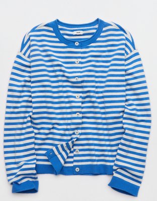 Aerie Sunday Soft Cardigan - Rome Blue