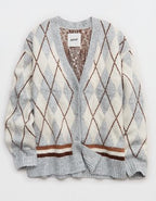 Aerie Oversized Grandpa Cardigan - Smoked Gray