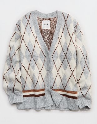 Aerie Oversized Grandpa Cardigan - Smoked Gray