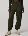 OFFLINE By Aerie The Hugger Go With The Flow Baggy Jogger - Olive Petal