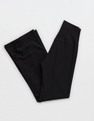 OFFLINE By Aerie Real Me XTRA Rib Cropped Kick Flare Legging - True Black