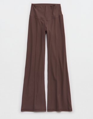 OFFLINE By Aerie Real Me XTRA Rib Cropped Kick Flare Legging - Relic