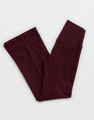 OFFLINE By Aerie Real Me XTRA Rib Cropped Kick Flare Legging - Royal Berry