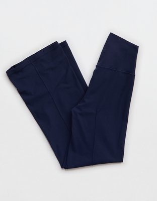 OFFLINE By Aerie Real Me XTRA Rib Cropped Kick Flare Legging - Royal Navy