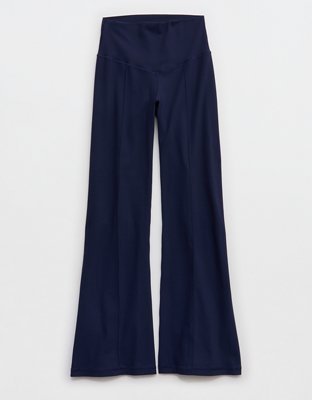 OFFLINE By Aerie Real Me XTRA Rib Cropped Kick Flare Legging - Royal Navy
