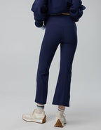 OFFLINE By Aerie Real Me XTRA Rib Cropped Kick Flare Legging - Royal Navy