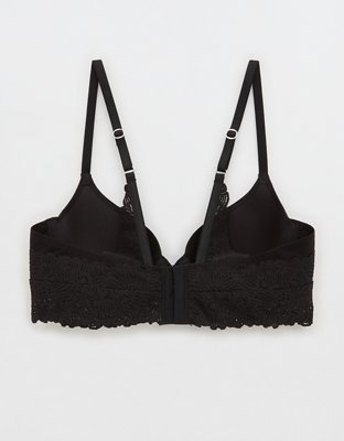 Sunnie Bloom Lace Full Coverage Lightly Lined Bra - True Black