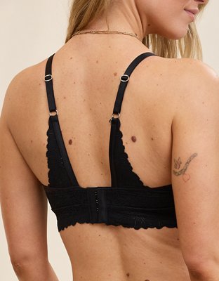 Sunnie Bloom Lace Full Coverage Lightly Lined Bra - True Black
