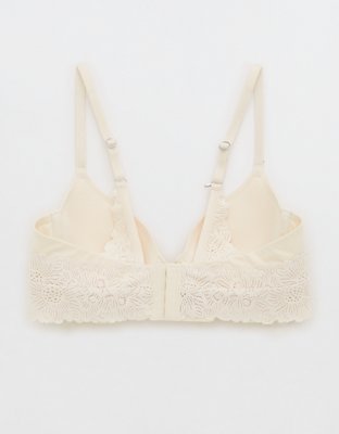 Sunnie Bloom Lace Full Coverage Lightly Lined Bra - Vintage Vanilla